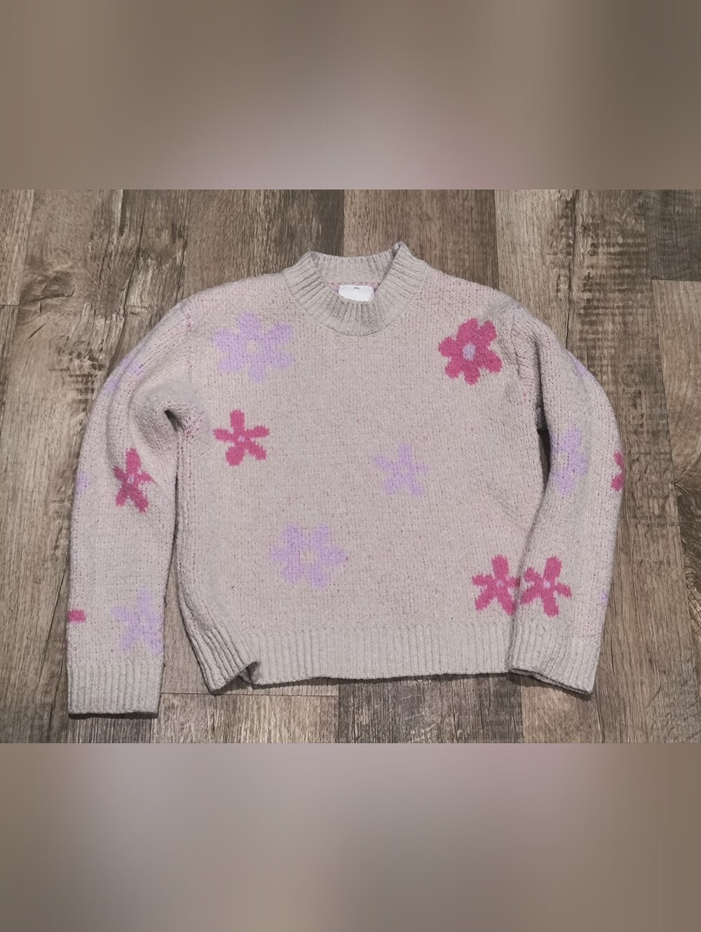 Girls Flower Sweater